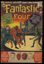 Cover Scan: Fantastic Four #11 FA/GD 1.5 1st Impossible Man! Sub-Mariner! - Item ID #395563