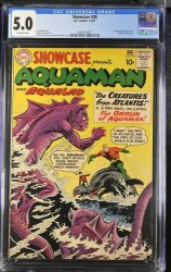 Cover Scan: Showcase #30 CGC VG/FN 5.0 Off White 1st Aquaman Tryout Issue! Aqualad!  - Item ID #396035