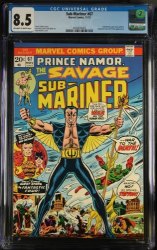 Cover Scan: Sub-Mariner #67 CGC VF+ 8.5 1st New Costume! Seawinds of Change! - Item ID #396039