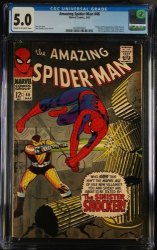 Cover Scan: Amazing Spider-Man #46 CGC VG/FN 5.0 Romita Cover! 1st App. Shocker!  - Item ID #396043