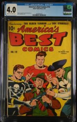 Cover Scan: America's Best Comics #19 CGC VG 4.0 Doc Strange! Fighting Yank! Black Terror! - Item ID #396079