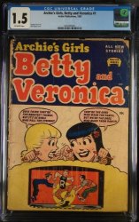 Cover Scan: Archie's Girls Betty and Veronica #1 CGC FA/GD 1.5 Off White Bill Vigoda Cover! - Item ID #396341