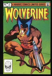 Cover Scan: Wolverine (1982) #4 NM+ 9.6 Limited Series Frank Miller! - Item ID #396669