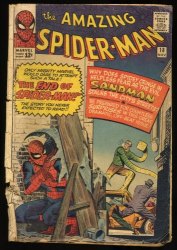 Cover Scan: Amazing Spider-Man #18 GD+ 2.5 3rd Sandman Appearance! Steve Ditko! - Item ID #403245