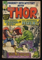 Cover Scan: Journey Into Mystery #112 GD/VG 3.0 Thor vs Hulk! Origin of Loki! - Item ID #403246