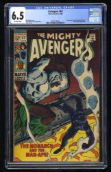 Cover Scan: Avengers #62 CGC FN+ 6.5 Off White 1st Appearance Man-Ape! Black Panther! - Item ID #404656