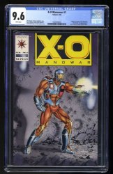 Cover Scan: X-O Manowar #1 CGC NM+ 9.6 1st App Aric Dacia Shooter! Bob Layton Cover! - Item ID #404891