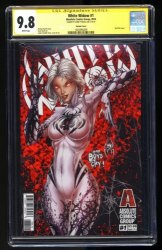 Cover Scan: White Widow #1 CGC NM/M 9.8 White Pages SS Signed Tyndall! Red Foil Variant - Item ID #404894