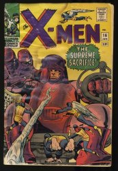 Cover Scan: X-Men #16 GD 2.0 3rd Appearance Sentinels! Stan Lee! Jack Kirby Art! - Item ID #405355