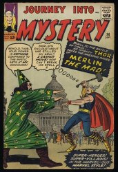 Cover Scan: Journey Into Mystery #96 VG/FN 5.0 Thor! Merlin The Mad! Steve Ditko! - Item ID #407891