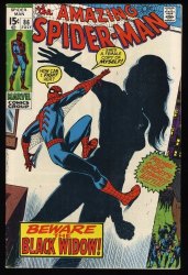 Cover Scan: Amazing Spider-Man #86 FN+ 6.5 Origin of Black Widow! Romita Cover! - Item ID #407930