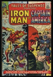 Cover Scan: Tales Of Suspense #66 FN+ 6.5 Origin of Red Skull! Jack Kirby! - Item ID #408810