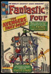 Cover Scan: Fantastic Four #26 VG+ 4.5 Avengers Crossover!! The Thing!! - Item ID #408840