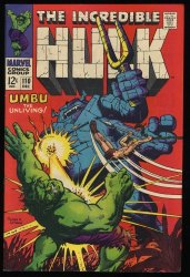 Cover Scan: Incredible Hulk #110 VF- 7.5 1st Umbu The Unliving! Ka-zar! - Item ID #409217