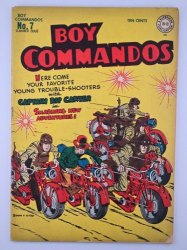 Cover Scan: Boy Commandos (1942) #7 FN- 5.5 Motorcycle Cover! - Item ID #410783