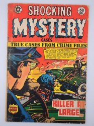 Cover Scan: Shocking Mystery Cases #58 GD- 1.8 L.B. Cole Motorcycle Cover! - Item ID #410801