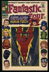 Cover Scan: Fantastic Four #54 FN 6.0 3rd Appearance Black Panther! Evil Eye! - Item ID #411832