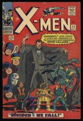 Cover Scan: X-Men #22 VG/FN 5.0 Count Nefaria Appearance! Divided We Fall! Silver Age! - Item ID #411972