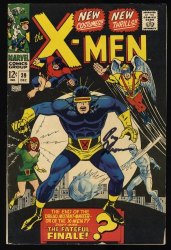 Cover Scan: X-Men #39 FN- 5.5 Signed Thomas! Origin of Cyclops!  New Costumes! Stan Lee! - Item ID #413018