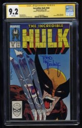 Cover Scan: Incredible Hulk #340 CGC NM- 9.2 SS Signed Todd McFarlane! - Item ID #413259