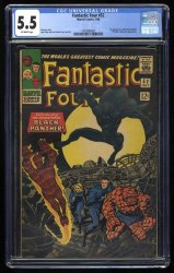 Cover Scan: Fantastic Four #52 CGC FN- 5.5 Off White 1st Appearance of Black Panther! - Item ID #413663