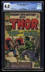 Cover Scan: Journey Into Mystery #112 CGC VG 4.0 Thor vs Hulk! Origin of Loki! - Item ID #413666