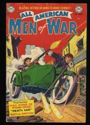 Cover Scan: All-American Men of War #3 GD+ 2.5 Motorcycle Cover! - Item ID #414674