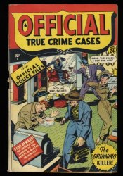 Cover Scan: Official True Crime Cases #24 FN- 5.5 1st Issue! - Item ID #414676