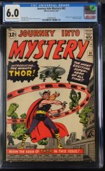 Cover Scan: Journey Into Mystery #83 CGC FN 6.0 1st Appearance Thor! - Item ID #415965