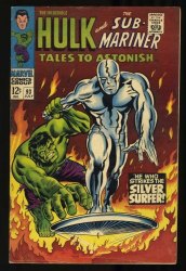 Cover Scan: Tales To Astonish #93 VG/FN 5.0 Silver Surfer Vs Incredible Hulk! - Item ID #416371