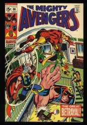 Cover Scan: Avengers #66 VF- 7.5 1st Appearance Adamantium! First 15 cent issue! - Item ID #416742