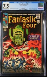 Cover Scan: Fantastic Four #49 CGC VF- 7.5 2nd Silver Surfer 1st Full Galactus! - Item ID #416808