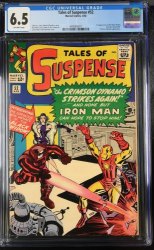 Cover Scan: Tales Of Suspense #52 CGC FN+ 6.5 Off White 1st Appearance of Black Widow! - Item ID #416811