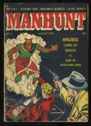 Cover Scan: Manhunt #11 VG- 3.5 Anubis Lord of Death! - Item ID #417066