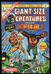 Cover Scan: Giant-Size Creatures #1 FN+ 6.5 1st Tigra Featuring Werewolf by Night! - Item ID #418065