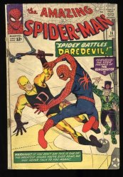 Cover Scan: Amazing Spider-Man #16 GD/VG 3.0 Battles Daredevil! Stan Lee! - Item ID #419529