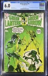 Cover Scan: Green Lantern #76 CGC FN 6.0 Green Arrow!! Neal Adams Cover!! - Item ID #419671