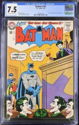 Cover Scan: Batman #163 CGC VF- 7.5 Art by Moldoff! Batwoman II! Joker Cover!  - Item ID #419680