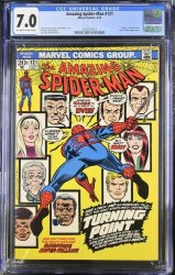 Cover Scan: Amazing Spider-Man #121 CGC FN/VF 7.0 Off White to White Death of Gwen Stacy! - Item ID #419682