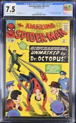 Cover Scan: Amazing Spider-Man #12 CGC VF- 7.5 3rd Appearance Doctor Octopus! - Item ID #419687