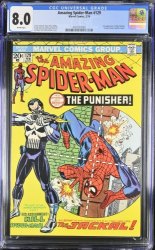 Cover Scan: Amazing Spider-Man #129 CGC VF 8.0 White Pages 1st Appearance of Punisher! - Item ID #419688