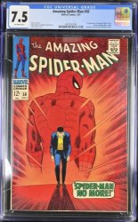 Cover Scan: Amazing Spider-Man #50 CGC VF- 7.5 Off White 1st Full Appearance Kingpin! - Item ID #419689