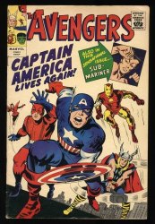 Cover Scan: Avengers #4 FN 6.0 Golden Record Variant 1st Silver Age Captain America! - Item ID #419717