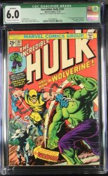 Cover Scan: Incredible Hulk #181 CGC FN 6.0 (Qualified) 1st Full Appearance Wolverine! - Item ID #421325