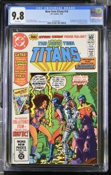 Cover Scan: New Teen Titans #16 CGC NM/M 9.8 White Pages 1st Captain Carrot! - Item ID #422371