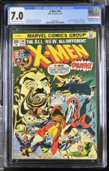 Cover Scan: X-Men #94 CGC FN/VF 7.0 New Team Begins Sunfire Leaves! Cockrum Art! - Item ID #422374