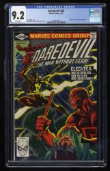 Cover Scan: Daredevil #168 CGC NM- 9.2 White Pages 1st Appearance Elektra! - Item ID #422565