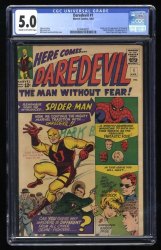 Cover Scan: Daredevil #1 CGC VG/FN 5.0 Origin and 1st Appearance! - Item ID #422574