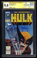 Cover Scan: Incredible Hulk #340 CGC NM 9.4 Signed SS McFarlane - Item ID #422579