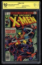 Cover Scan: X-Men #133 CBCS VF/NM 9.0 Verified Signed Chris Claremont Newsstand Variant - Item ID #422582